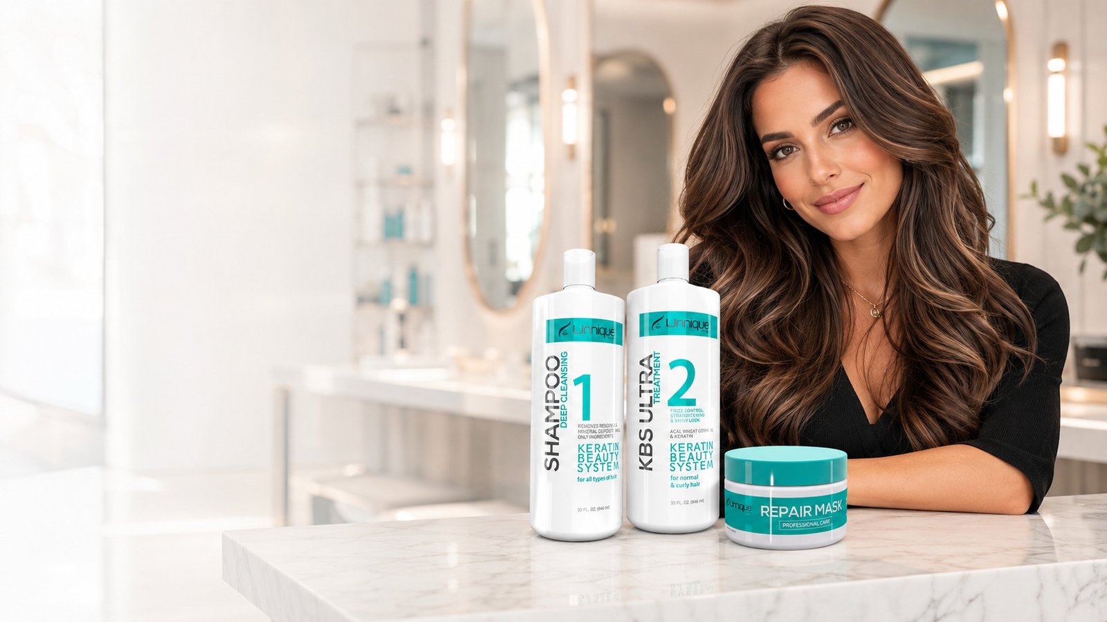 Unnique line — keratin systems and curl care